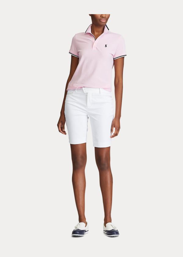 Ralph Lauren Tailored Fit Golfové Polo Shirt Růžové | VFQpScD5