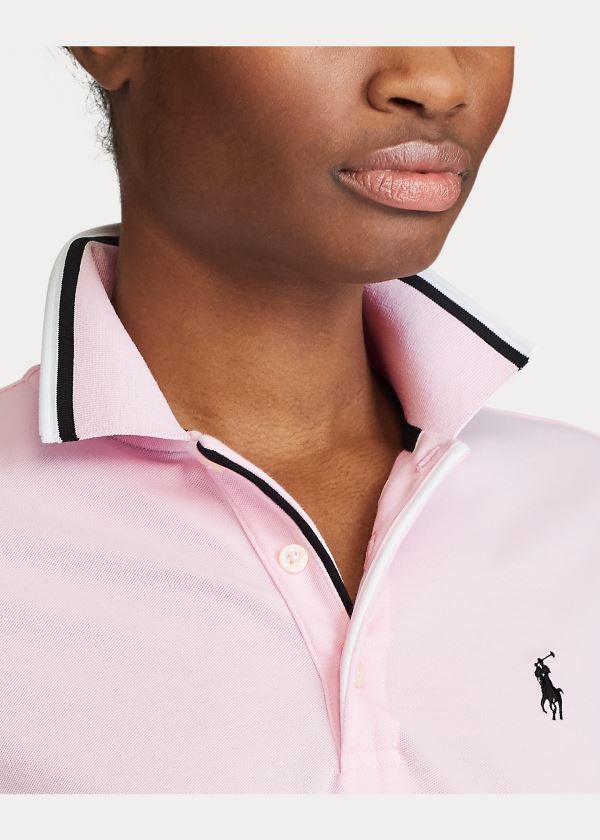 Ralph Lauren Tailored Fit Golfové Polo Shirt Růžové | VFQpScD5