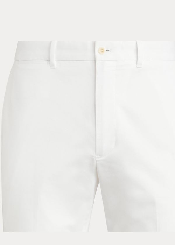 Ralph Lauren Tailored Stretch Twill Pant Bílé | 9TjqRNFm