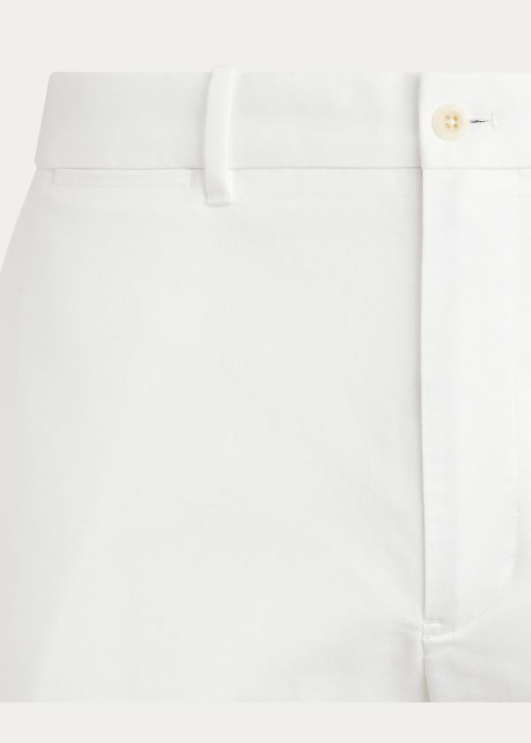 Ralph Lauren Tailored Stretch Twill Pant Bílé | 9TjqRNFm