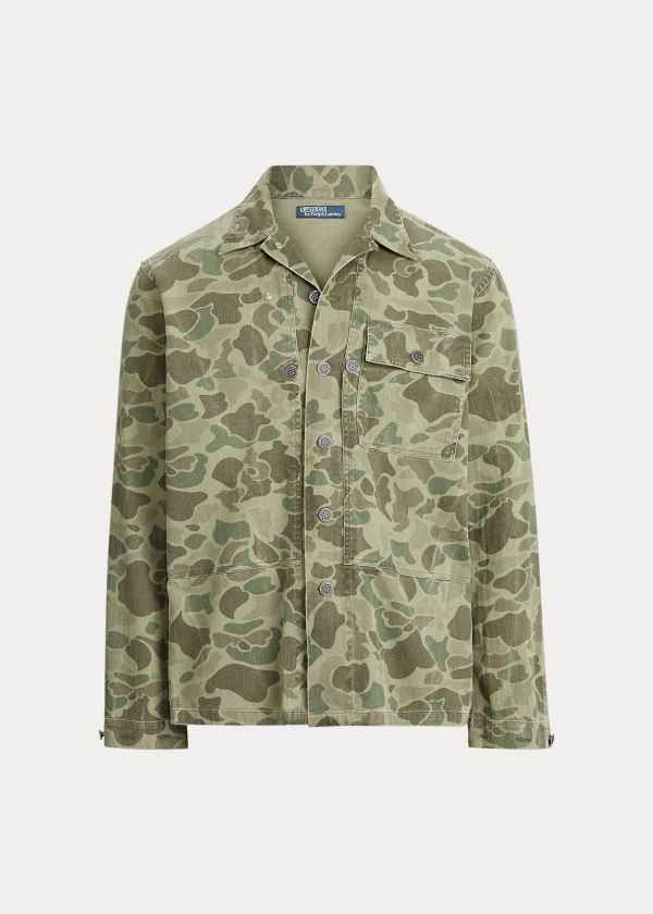 Ralph Lauren The Classic Fit Camo Workshirt Maskáčové | 4RCju1te