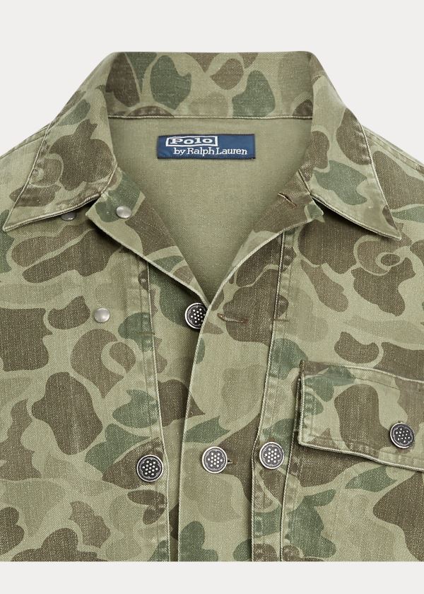 Ralph Lauren The Classic Fit Camo Workshirt Maskáčové | 4RCju1te