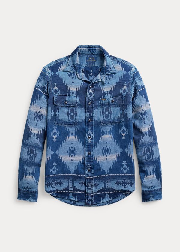 Ralph Lauren The Indigo Southwestern Shirt Indigo Viacfarebný | bExxBsXt