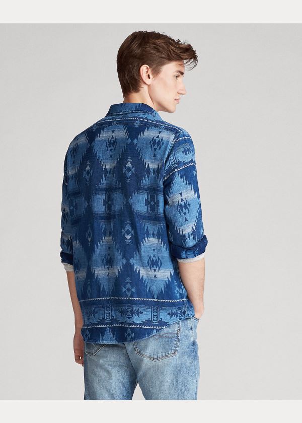 Ralph Lauren The Indigo Southwestern Shirt Indigo Viacfarebný | bExxBsXt