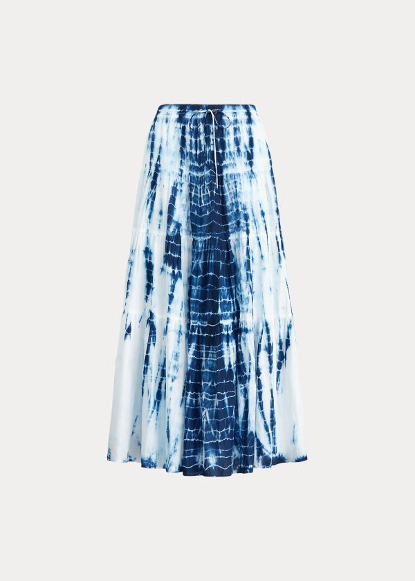 Ralph Lauren Tie-Dye Tiered Peasant Skirt Blankyt Viacfarebný | sOJ0TDpO