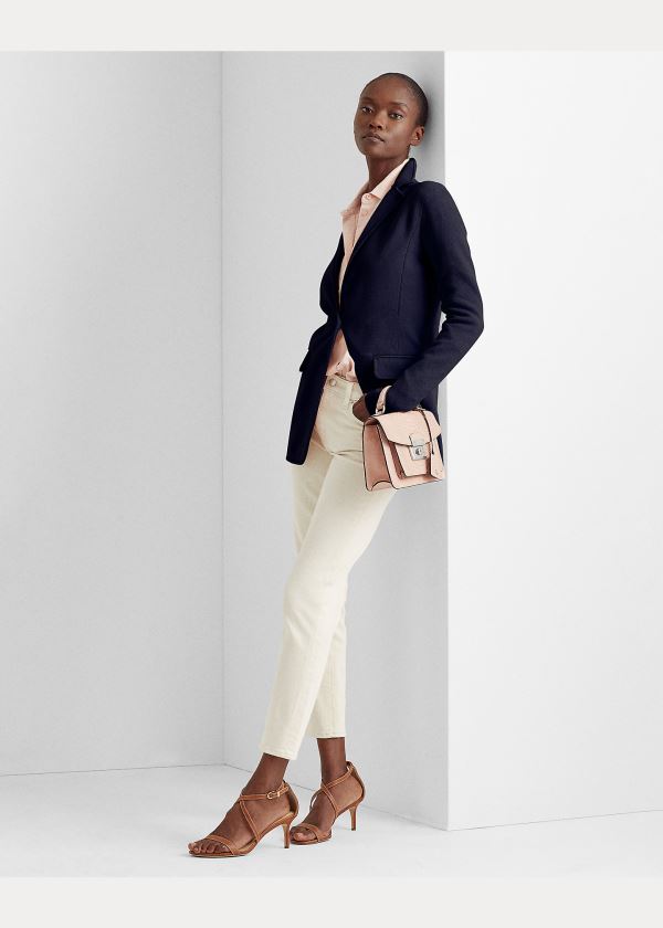 Ralph Lauren Tubular-Trimmed Blazer Tmavě Blankyt | LICTxKJY