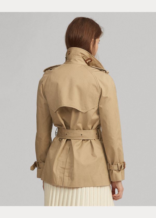 Ralph Lauren Twill Belted Trench Coat Hnědé | Drz1ick2