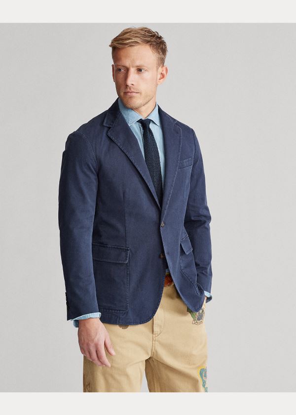 Ralph Lauren Unconstructed Chino Sportovní Coat Tmavě Blankyt | wzpLaBPp