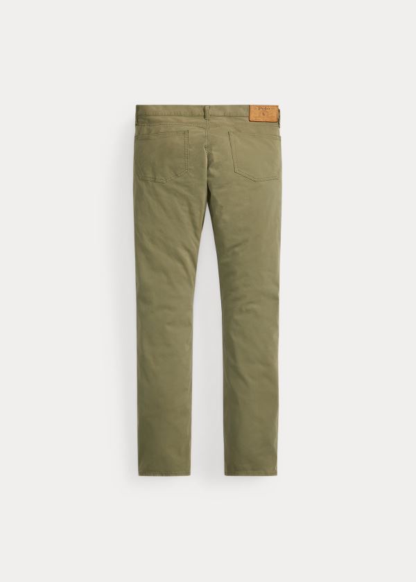 Ralph Lauren Varick Slim Straight Chino Olivy Zelené | AiyWhck7