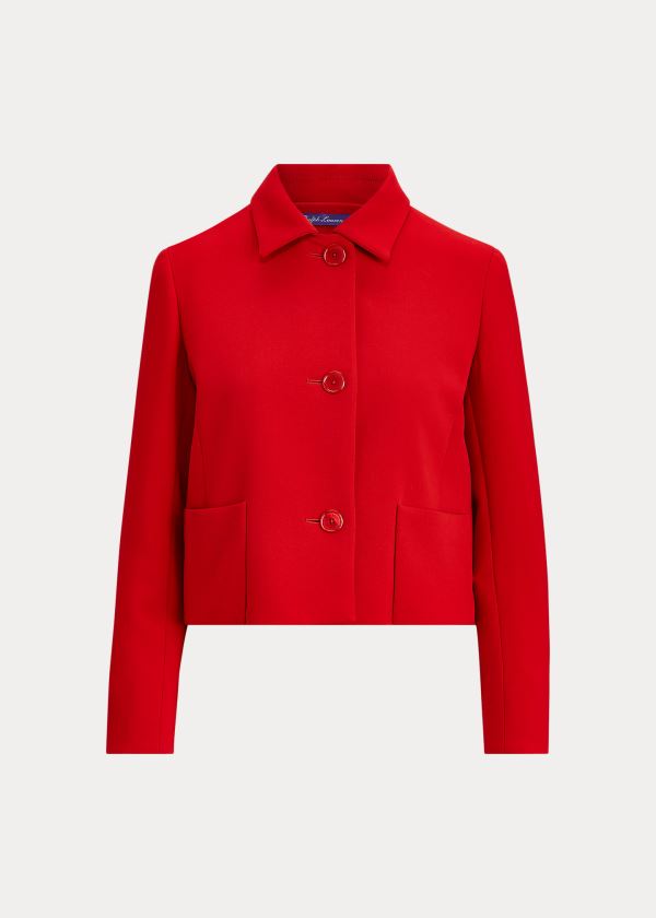 Ralph Lauren Verona Stretch Wool Jacket Červené | I1QzTqhT