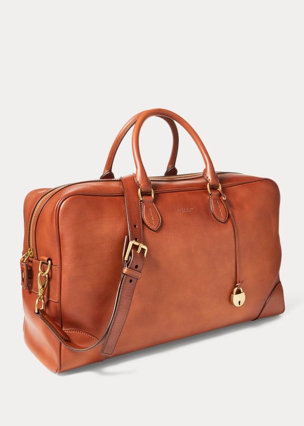 Ralph Lauren Weekender Vachetta Duffel Hnědé | I5sClDuQ