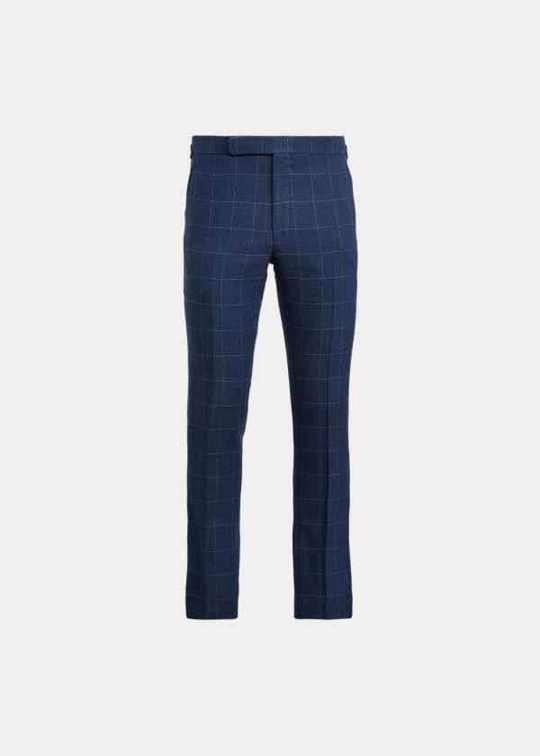 Ralph Lauren Windowpane Suit Trouser Blankyt Světle Blankyt | 9Xy6GeZQ