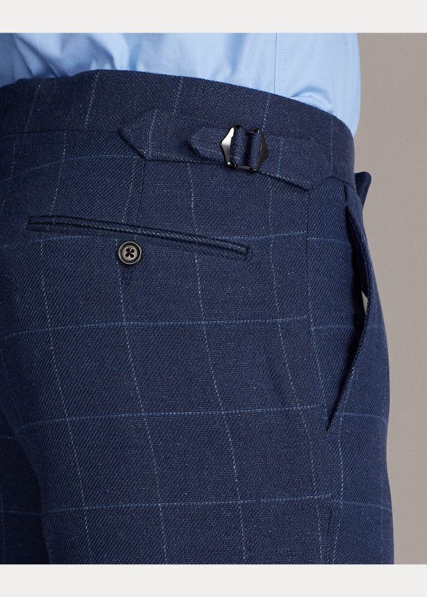 Ralph Lauren Windowpane Suit Trouser Blankyt Světle Blankyt | 9Xy6GeZQ