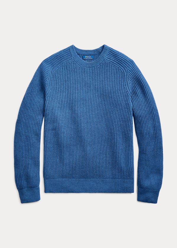 Ralph Lauren Wool Raglan Crewneck Svetrové Tmavě Blankyt | Tqx35RQc