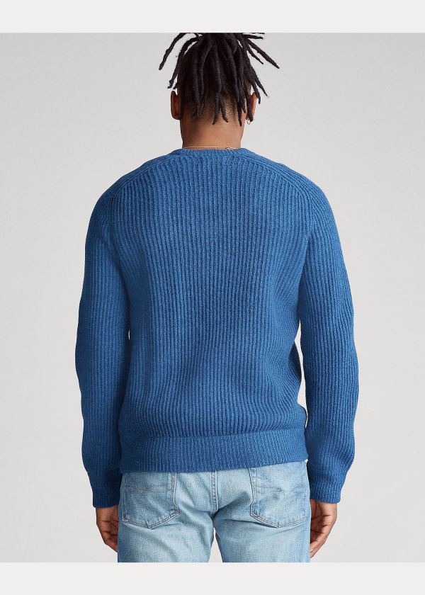 Ralph Lauren Wool Raglan Crewneck Svetrové Tmavě Blankyt | Tqx35RQc