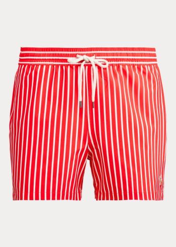 Ralph Lauren 4½-Inch Slim Fit Swim Trunk Světle Červené Proužek | b1mQbWob