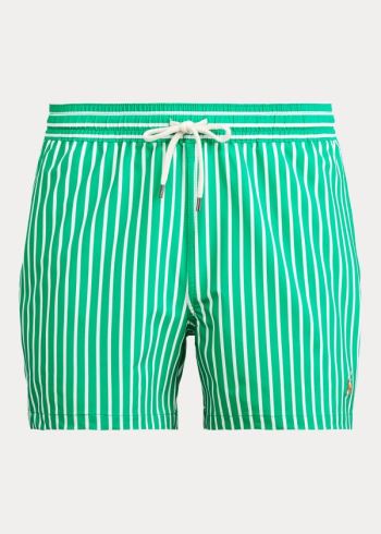 Ralph Lauren 4½-Inch Slim Fit Swim Trunk Zelene Bílé Proužek | mo53juFZ