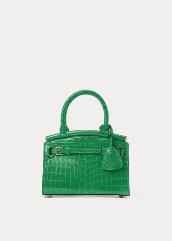 Ralph Lauren Alligator Mini RL50 Handbag Zelene | dKfptKXP