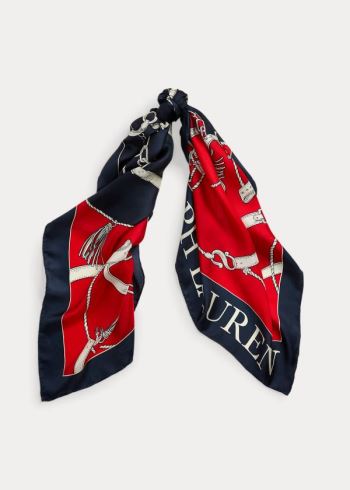 Ralph Lauren Angelina Silk Scarf Červené Černé Viacfarebný | qP2Jb8Hu