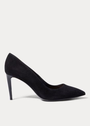 Ralph Lauren Armissa Semišové Pump Černé | fCf56pjO