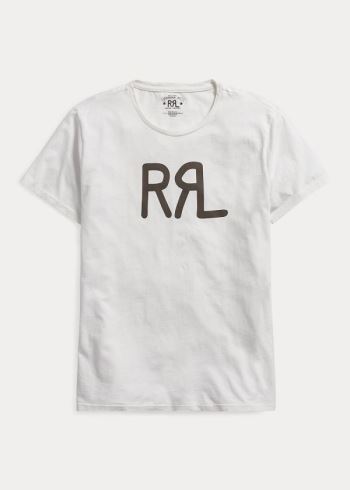 Ralph Lauren Bavlněné Jersey Graphic T-Shirt Bílé | RE9xamS8