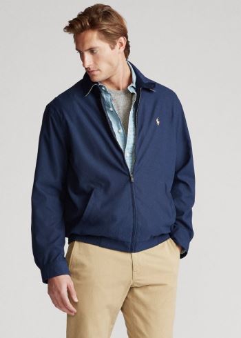 Ralph Lauren Bi-Swing Windbreaker Jacket Tmavě Blankyt Hnědožlutý | dM5blB0T