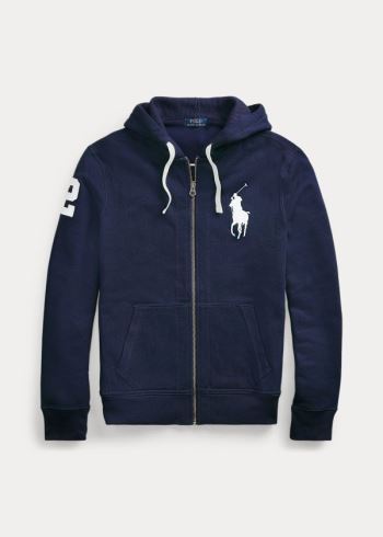 Ralph Lauren Big Pony Fleece Hoodie Tmavě Blankyt | ytQoOv7D