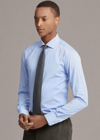 Ralph Lauren Bond Tailored End-on-End Shirt Světle Blankyt | r2svcURQ