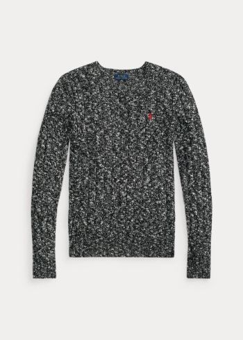 Ralph Lauren Cable-Knit Wool-Blend Svetrové Černé Krém | 9nrNn51z