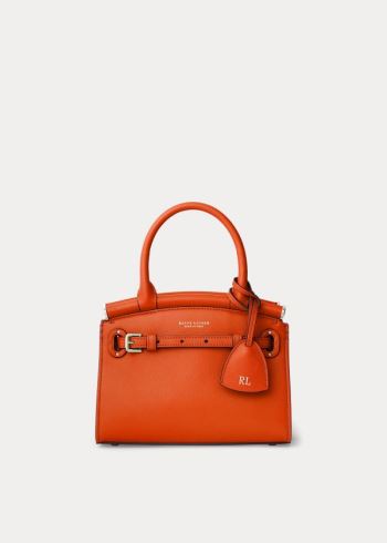 Ralph Lauren Calfskin Mini RL50 Handbag Oranžové | yUGQMpON