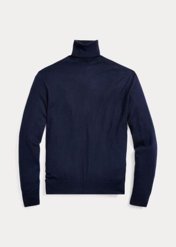 Ralph Lauren Cashmere Turtleneck Svetrové Tmavě Blankyt | YHPAS0kd