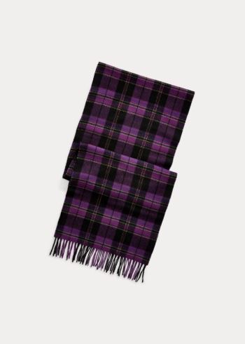 Ralph Lauren Cashmere-Wool Scarf Fialové Blankyt Zelene Žluté | 6NXDFY6c