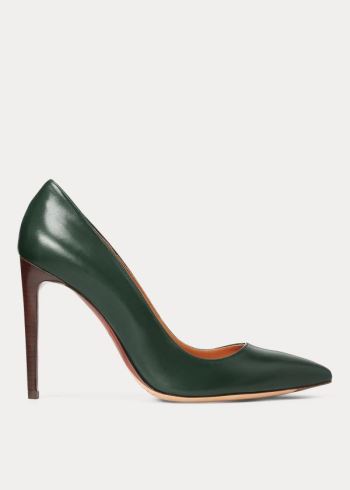 Ralph Lauren Celia Calfskin Pump Zelene | asiBdXY8