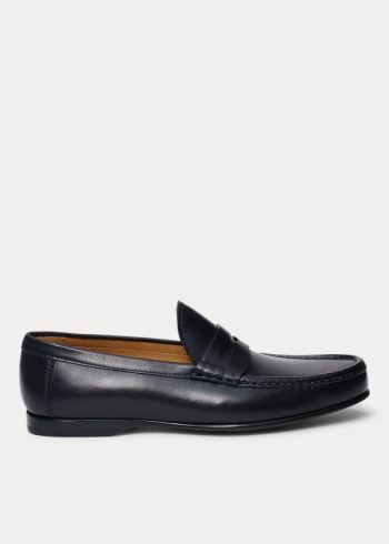 Ralph Lauren Chalmers Calfskin Penny Loafer Černé | uaZXP756