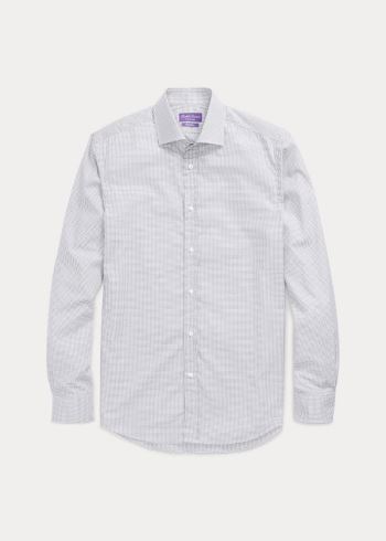 Ralph Lauren Checked Bavlněné Šaty Shirt Bílé Tmavě Blankyt | jvb6q1o4