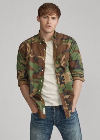 Ralph Lauren Classic Fit Camo Oxford Shirt Viacfarebný | fkwkYGWl