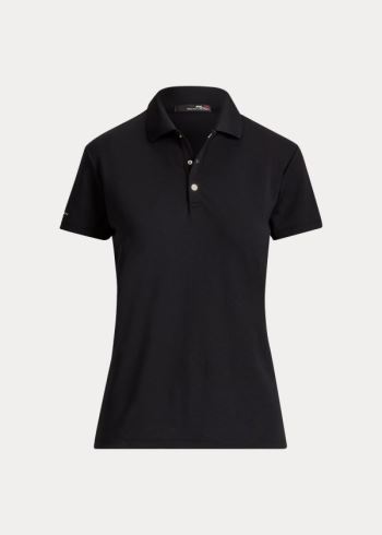 Ralph Lauren Classic Fit Golfové Tour Polo Černé | jcWclck4