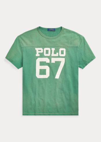 Ralph Lauren Classic Fit Graphic T-Shirt Zelene | 6PyPmaZF