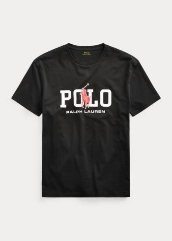 Ralph Lauren Classic Fit Logo T-Shirt Černé | jVM1P5gF