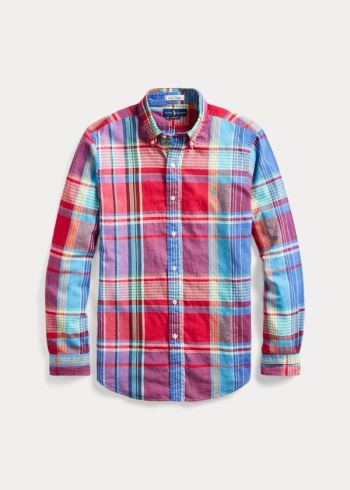 Ralph Lauren Classic Fit Madras Shirt Blankyt Fialové Viacfarebný | jJ4lbbIq