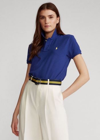 Ralph Lauren Classic Fit Mesh Polo Shirt Královská Modrá Blankyt | cnxJvbhg