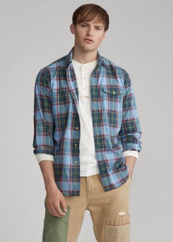 Ralph Lauren Classic Fit Plaid Workshirt Viacfarebný | 18hL9Oef