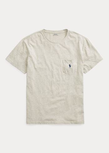 Ralph Lauren Classic Fit Pocket T-Shirt Šedé | v8XSPoDR