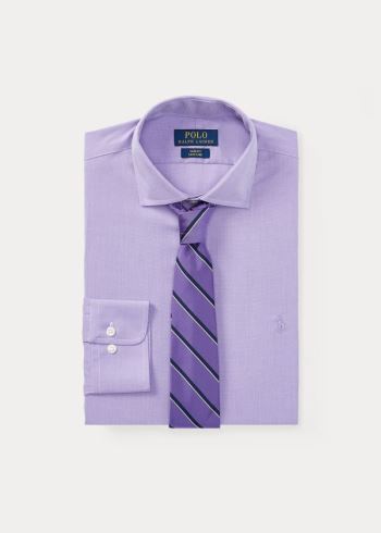 Ralph Lauren Classic Fit Poplin Shirt Fialové Bílé | YXtlNFxf