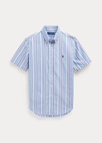 Ralph Lauren Classic Fit Seersucker Shirt Bílé Blankyt Viacfarebný Proužek | xPNq9x8k