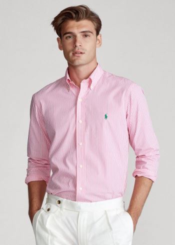 Ralph Lauren Classic Fit Striped Shirt Růžové Bílé | 72uKIy51