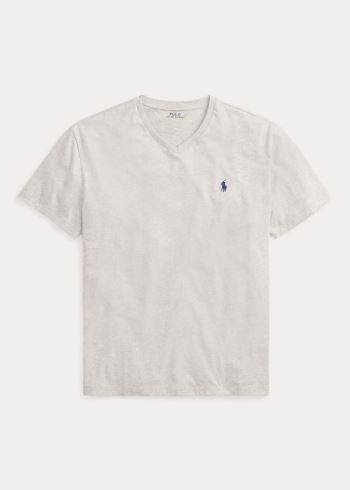 Ralph Lauren Classic Fit V-Neck T-Shirt Šedé | RJLNQAJl