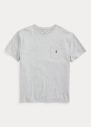 Ralph Lauren Classic Slub Pocket T-Shirt Šedé | 5nj3aKLX