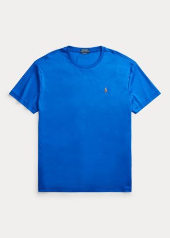 Ralph Lauren Classic Soft Bavlněné T-Shirt Blankyt Královská Modrá | Q8a94Nii