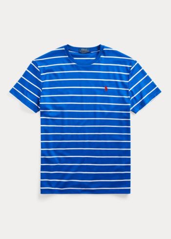 Ralph Lauren Classic Soft Bavlněné T-Shirt Blankyt Královská Modrá Bílé | fVt3e7O9